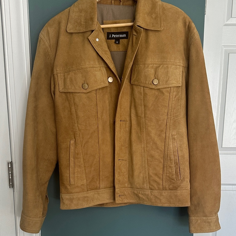 J. Peterman Tan Suede Jacket
